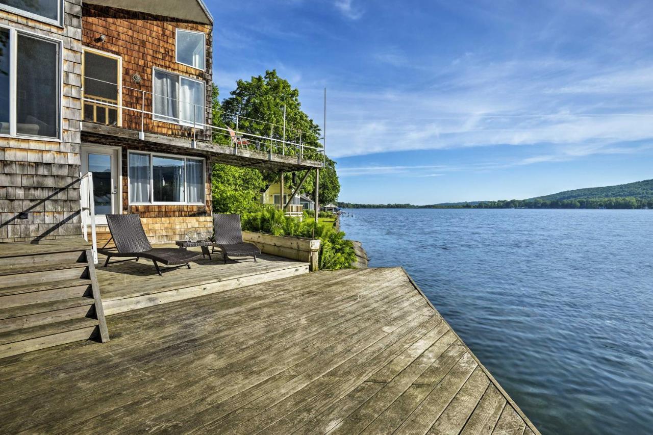 Waterfront Deruyter Home With Private Dock! New Woodstock Buitenkant foto